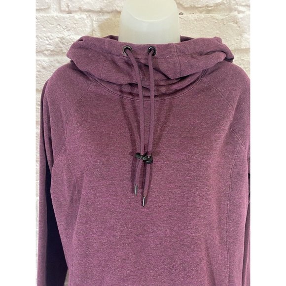 ATHLETA Sentry Hoodie Sweatshirt Medium Top California Plum Activewear 9498 - Picture 5 of 12